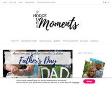 Tablet Screenshot of hodgepodgemoments.com